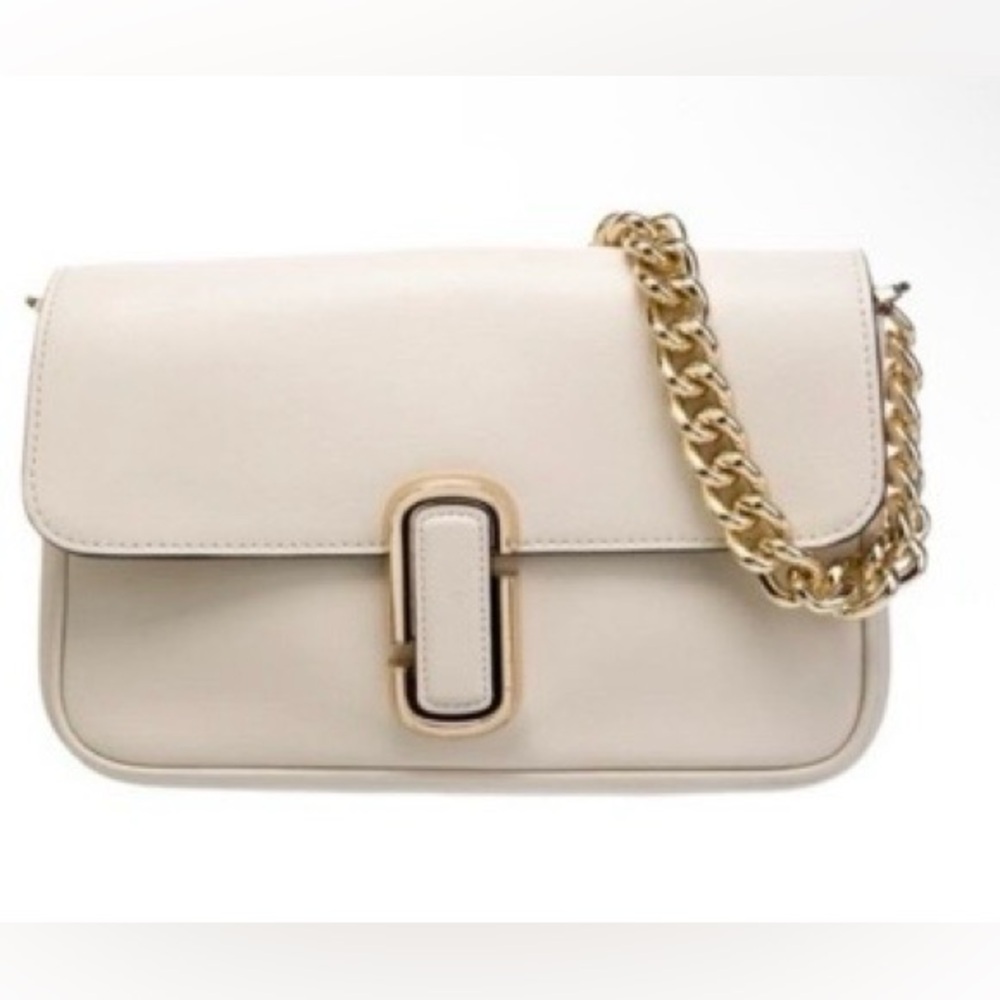 Marc Jacobs Cream Mini Bag with Gold Chain